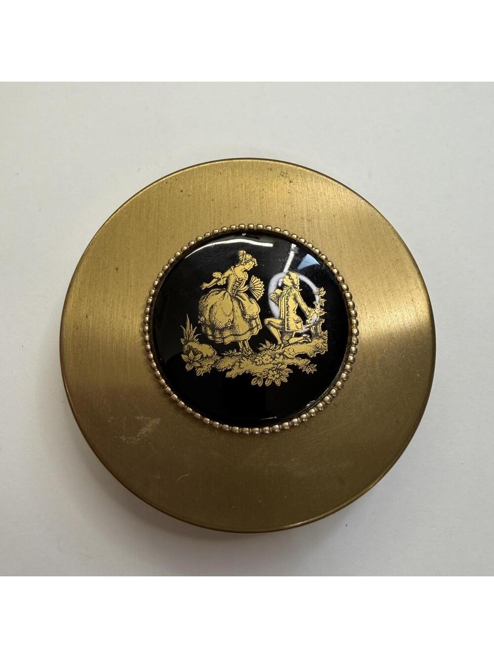 Limoges makeup compact vintage